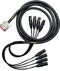 Mogami GOLD AES TD DB25 XLR-15 8-channel Digital Interface Cable - 15 foot