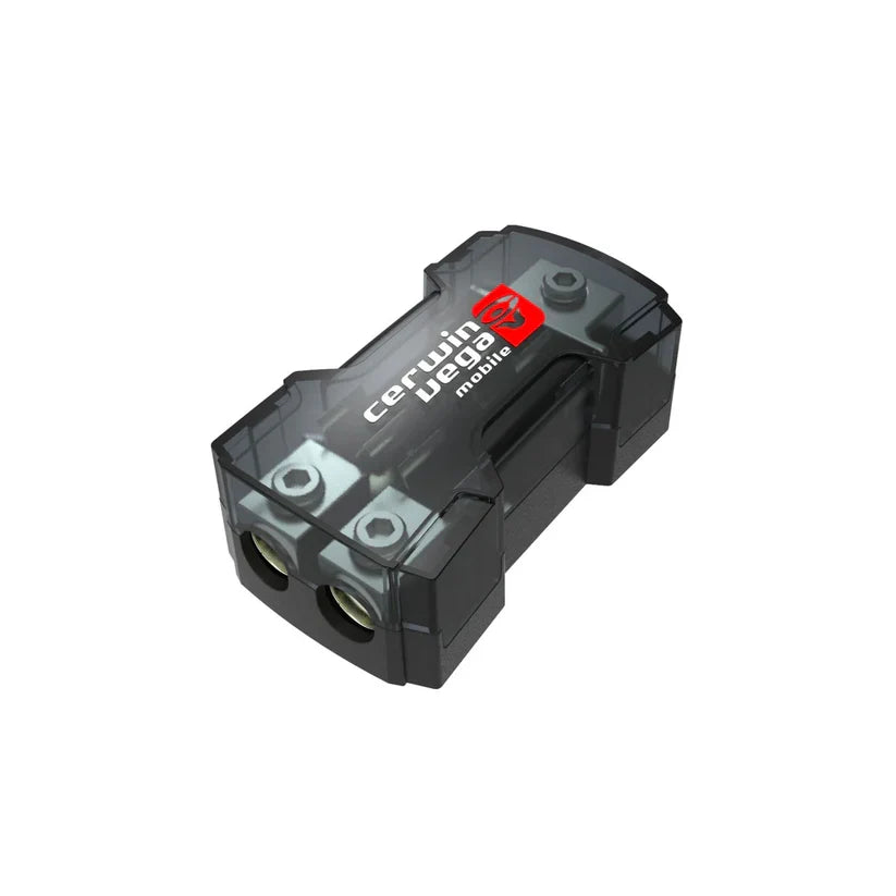 Cerwin Vega CAGU300 Dual Fuse Mounted AGU Fuse Holder with Cover & 1 -1/0 Gauge Input & 2- 4/8 Gauge Outputs