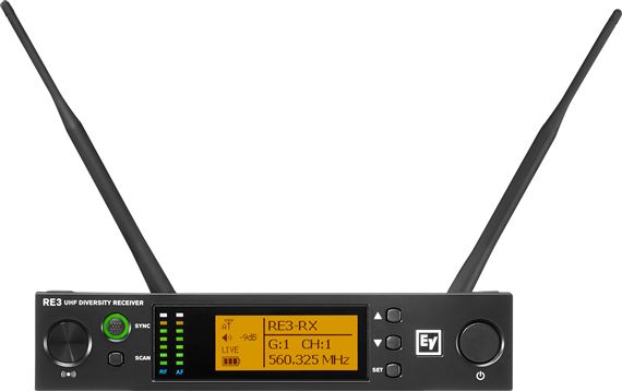 Electro-Voice RE3-BPHW Wireless Headset Microphone System Frequency Group 5H