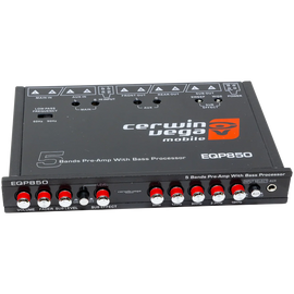 Cerwin Vega EQP850 5 Band Pre-Amp Equalizer with Bass Processor