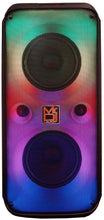 Charger l&#39;image dans la galerie, MR DJ FLAME2200 6.5&quot; X 2 Rechargeable Portable Bluetooth Karaoke Speaker with Party Flame Lights Microphone TWS USB FM Radio