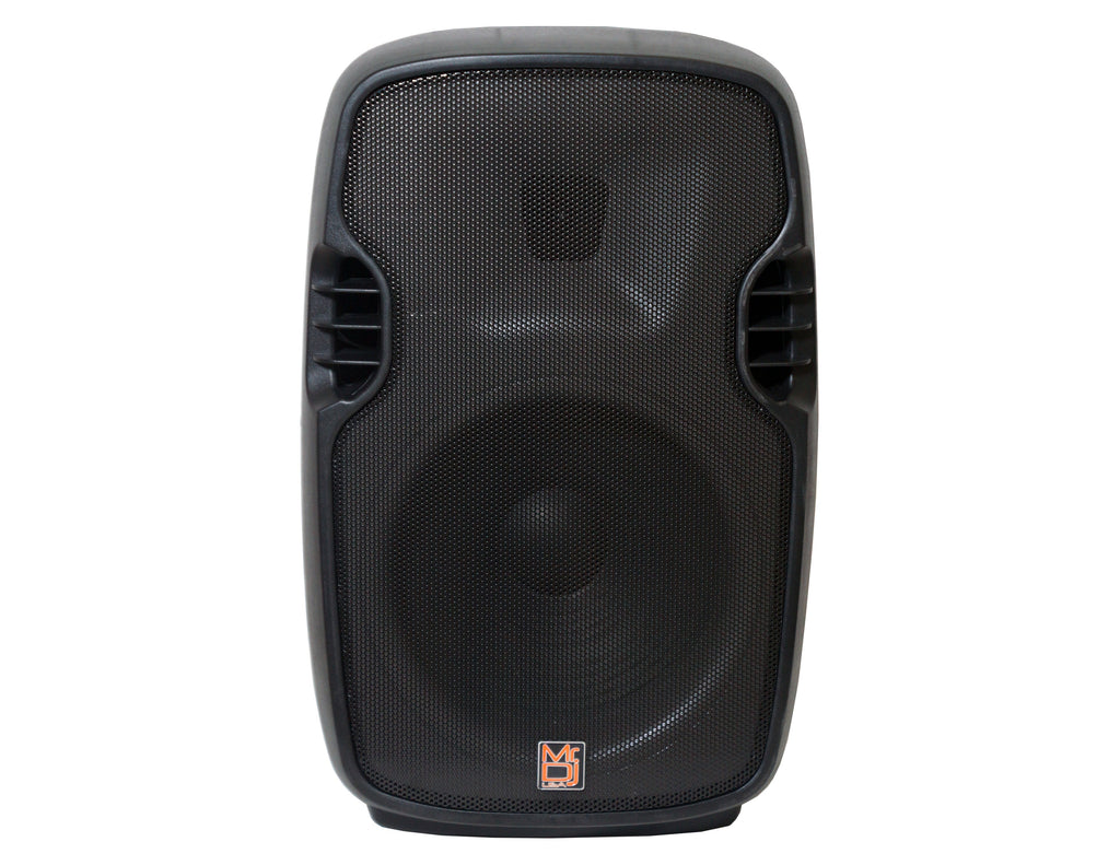 MR DJ FLAME3500LED Portable 15" 2-Way Full-Range Powered/Active DJ PA Live Sound Loudspeaker