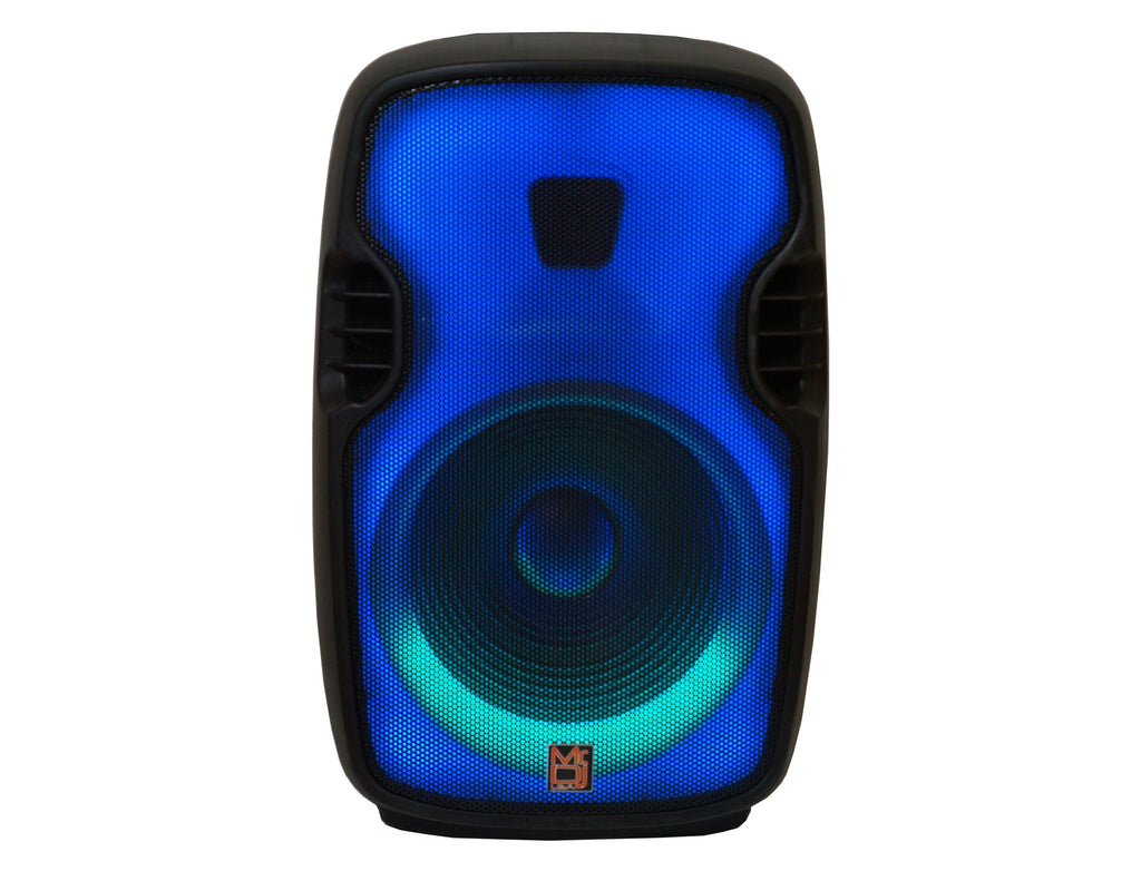 MR DJ FLAME3500LED PRO Portable 15” 2-Way Full-Range Powered/Active DJ PA + Stand