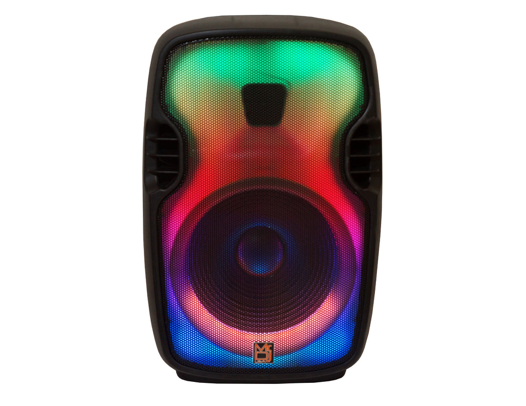 MR DJ FLAME3500LED Pro Portable 15” 2-Way Full-Range Powered/Active DJ PA Multipurpose Live Sound Bluetooth Loudspeaker