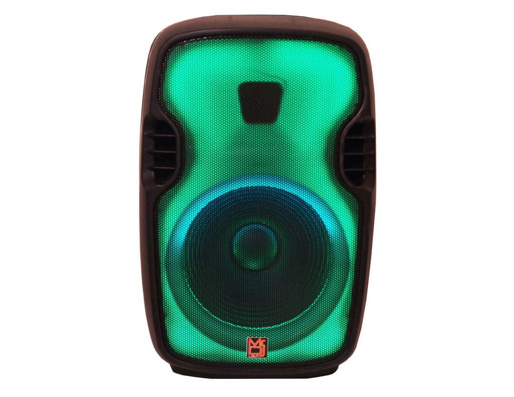 MR DJ FLAME3500LED Portable 15" 2-Way Full-Range Powered/Active DJ PA Live Sound Loudspeaker