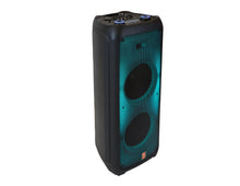 Load image into Gallery viewer, MR DJ FLAME5500LED+ 5500W Dual 12” Bluetooth Rechargeable Party Speaker Flame LED Lights 2 Wireless Mic TWS Portable DJ PA System