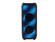 Load image into Gallery viewer, MR DJ FLAME5500LED+ 5500W Dual 12” Bluetooth Rechargeable Party Speaker Flame LED Lights 2 Wireless Mic TWS Portable DJ PA System