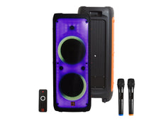 Charger l&#39;image dans la galerie, 2 MR DJ FLAME5500LED Professional Portable Dual 12” 3-Way Full-Range Powered/Active DJ PA Multipurpose Live Sound Bluetooth Loudspeaker