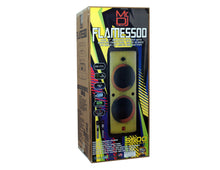 Load image into Gallery viewer, 2 MR DJ FLAME5500LED Bluetooth PA Party Speakers Liquid Crystal LED 2 x 12&quot; TWS FM USB