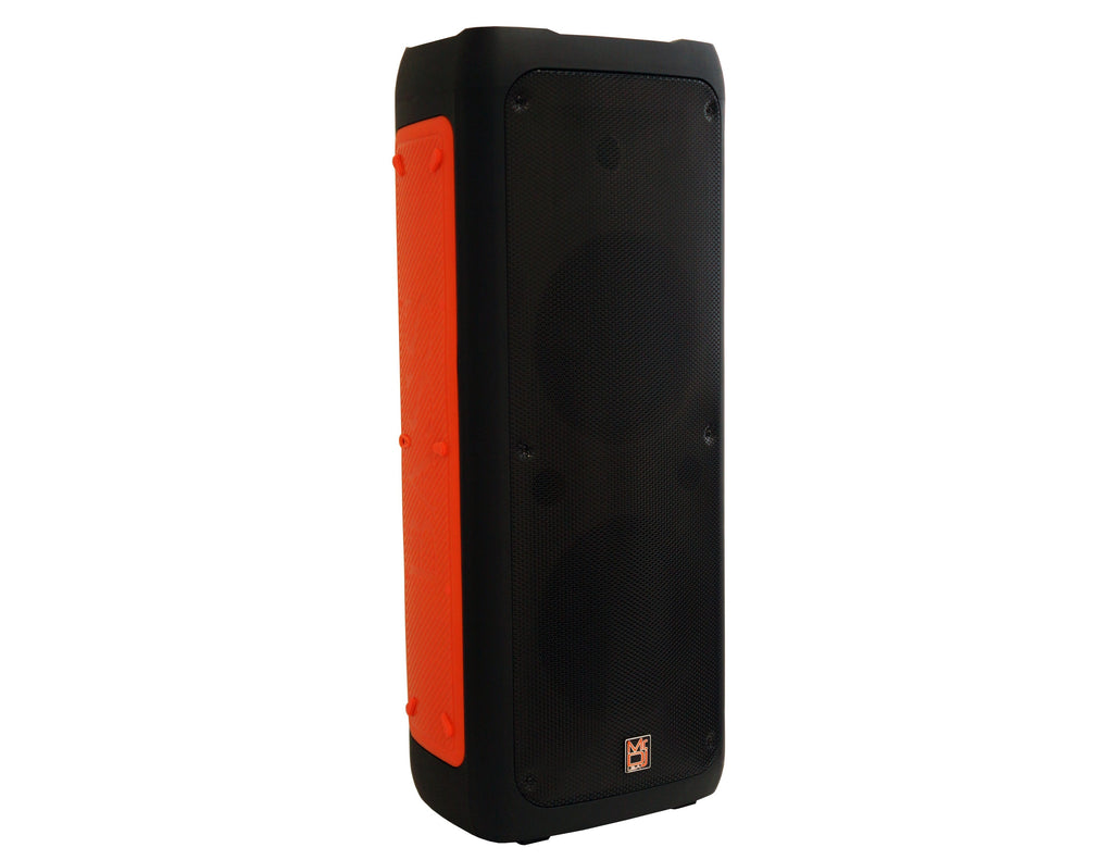 2 MR DJ FLAME5500LED Bluetooth PA Party Speakers Liquid Crystal LED 2 x 12" TWS FM USB