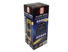Load image into Gallery viewer, 2 MR DJ FLAME5500LED+ 5500W Dual 12” Bluetooth Rechargeable Party Speaker Flame LED Lights 2 Wireless Mic TWS Portable DJ PA System
