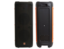 Charger l&#39;image dans la galerie, 2 MR DJ FLAME5500LED Bluetooth PA Party Speakers Liquid Crystal LED 2 x 12&quot; TWS FM USB