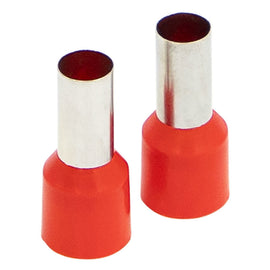 Install Bay FRL8RD Ferrules - Red 8GA - 50 Per Bag