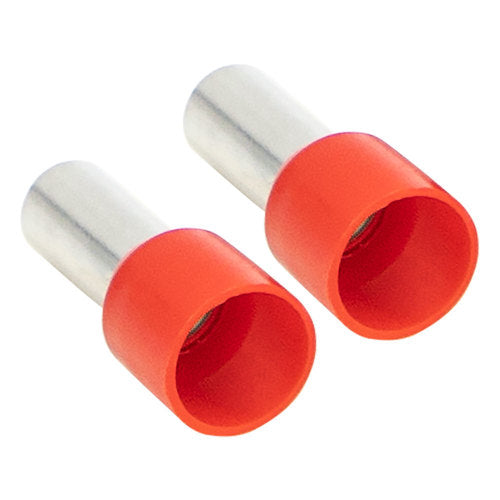 Install Bay FRL8RD Ferrules - Red 8GA - 50 Per Bag