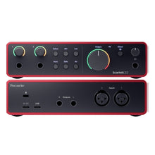 Charger l&#39;image dans la galerie, Focusrite Scarlett Solo 4th Gen 2x2 USB Audio Interface With Single Microphone Preamp &amp; XLR Cable