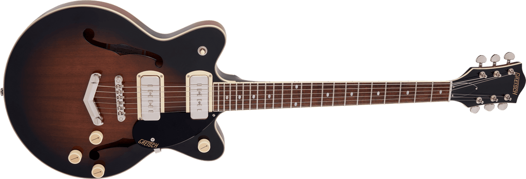 Gretsch G2655-P90 Streamliner™ Center Block Jr. Double-Cut P90 with V-Stoptail, Laurel Fingerboard, Brownstone