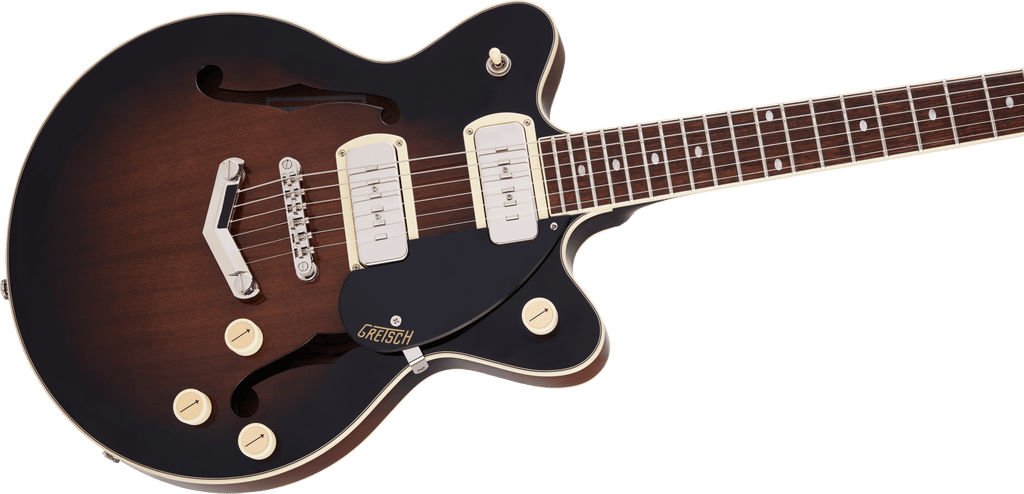Gretsch G2655-P90 Streamliner™ Center Block Jr. Double-Cut P90 with V-Stoptail, Laurel Fingerboard, Brownstone