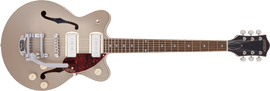 Gretsch G2655T-P90 Streamliner™ Center Block Jr. Double-Cut P90 with Bigsby®, Laurel Fingerboard, Two-Tone Sahara Metallic and Vintage Mahogany Stain