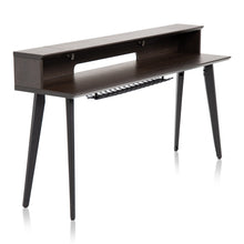 Load image into Gallery viewer, Gator Frameworks GFW-ELITEKEYTBL88-BRN Elite Furniture Series 88-Note Keyboard Table in Dark Walnut Finish