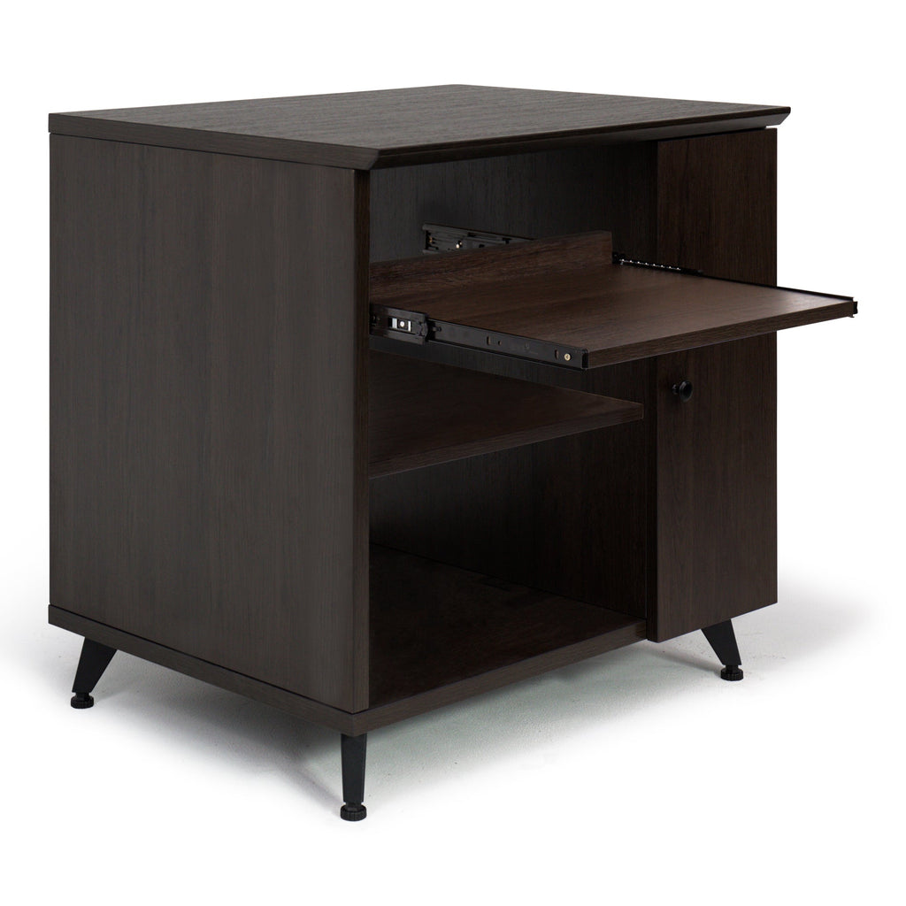 Gator Frameworks GFW-ELITESIDECAR-BRN Elite Series Sidecar Rack Cabinet w/ Shelf – Brown