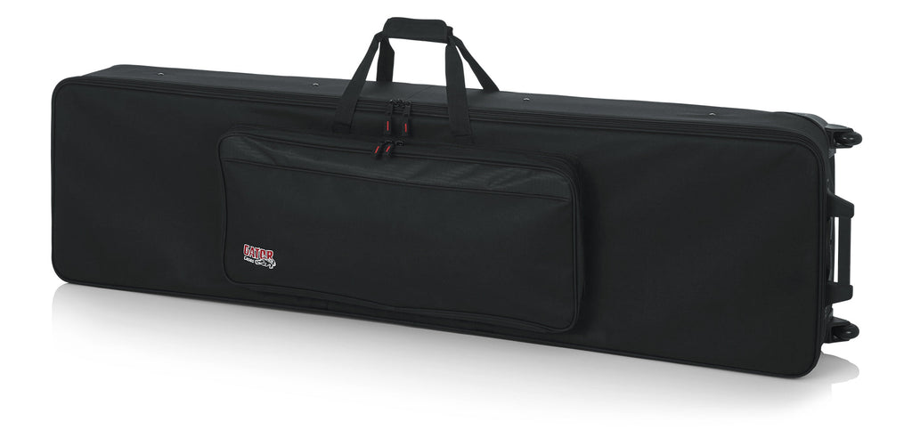 Gator Cases GK-88 SLXL Rigid Lightweight Case w/ Wheels for Slim, Extra long 88-Note Keyboards