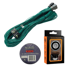 Crux GM49S-EXT 5ft GM Radio Extension Cable 2019-Up + BT1700 Tape & Phone Holder