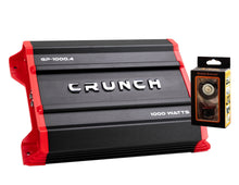 Load image into Gallery viewer, Crunch Ground Pounder GP-1000.4 1500W Max 4 Channel Class AB 1000 Watts Car Amplifier with Absolute Magnet Phone Holder Bundle