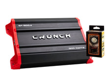 Charger l&#39;image dans la galerie, Crunch Ground Pounder GP-1500.4 1500W Max 4 Channel Class AB 1500 Watts Car Amplifier with Absolute Magnet Phone Holder Bundle