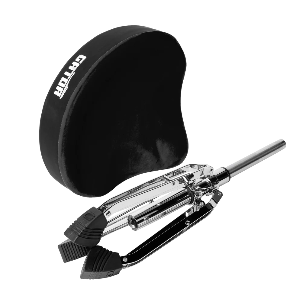 Gator Cases GP-DTH-ASD-BK Air Glide Drum Throne Saddle Seat – Black