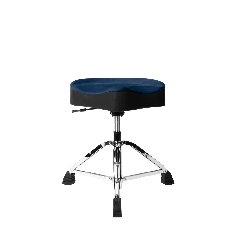 Gator Cases GP-DTH-ASD-BL Air Glide Drum Throne Saddle Seat – Blue