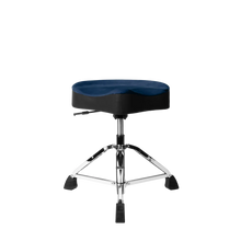 Load image into Gallery viewer, Gator Cases GP-DTH-ASD-BL Air Glide Drum Throne Saddle Seat – Blue