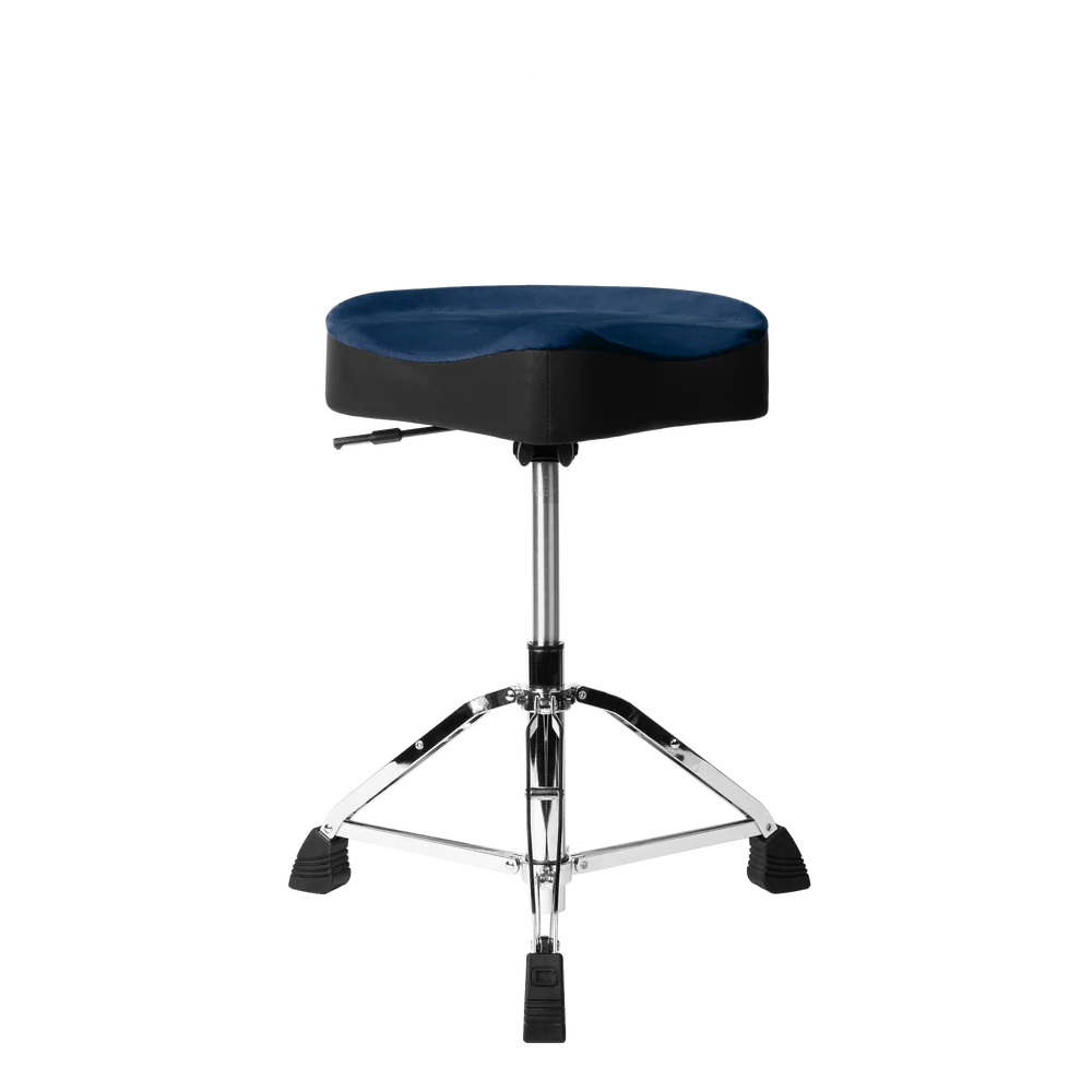 Gator Cases GP-DTH-ASD-BL Air Glide Drum Throne Saddle Seat – Blue