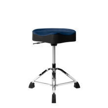 Load image into Gallery viewer, Gator Cases GP-DTH-ASD-BL Air Glide Drum Throne Saddle Seat – Blue