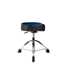 Load image into Gallery viewer, Gator Cases GP-DTH-ASD-BL Air Glide Drum Throne Saddle Seat – Blue