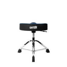 Load image into Gallery viewer, Gator Cases GP-DTH-ASD-BL Air Glide Drum Throne Saddle Seat – Blue