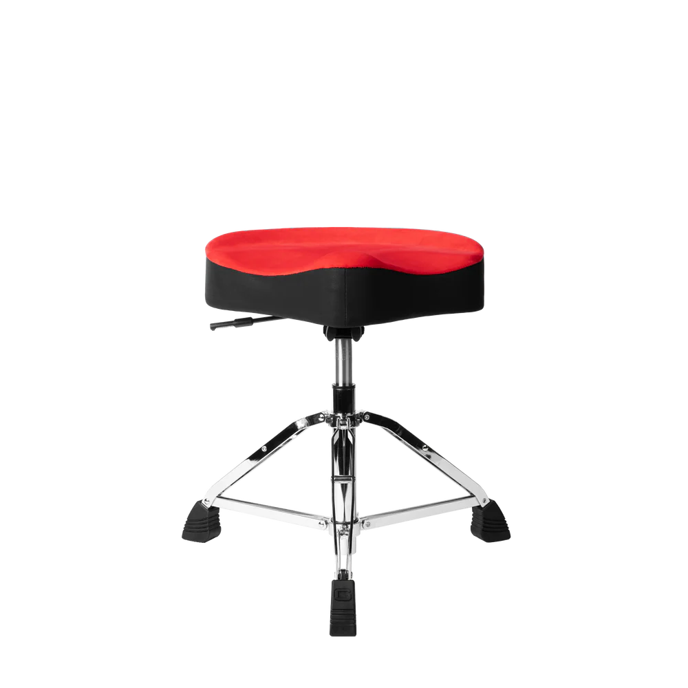 Gator Cases GP-DTH-ASD-RD Air Glide Drum Throne Saddle Seat- Red
