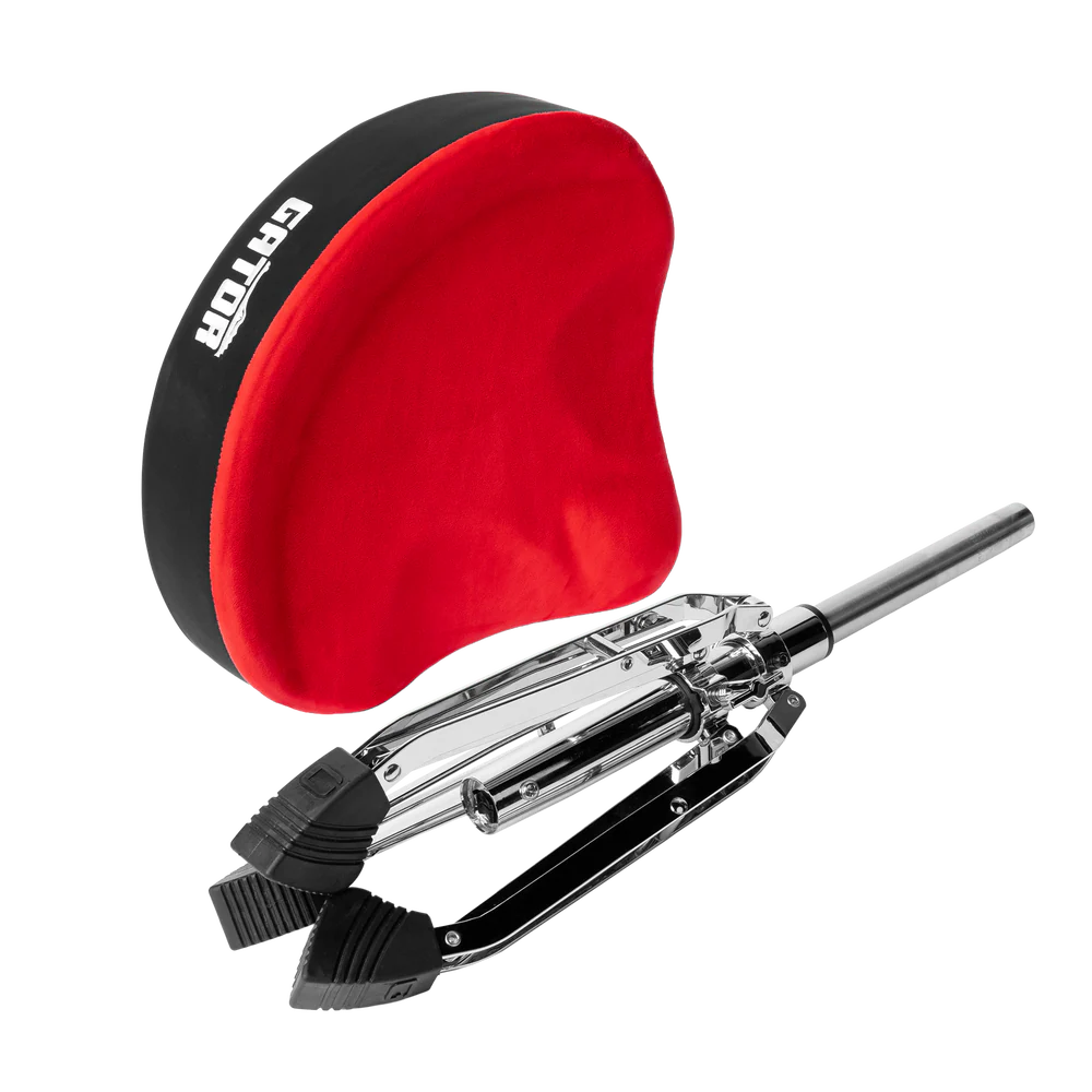 Gator Cases GP-DTH-ASD-RD Air Glide Drum Throne Saddle Seat- Red