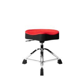 Gator Cases GP-DTH-ASD-RD Air Glide Drum Throne Saddle Seat- Red
