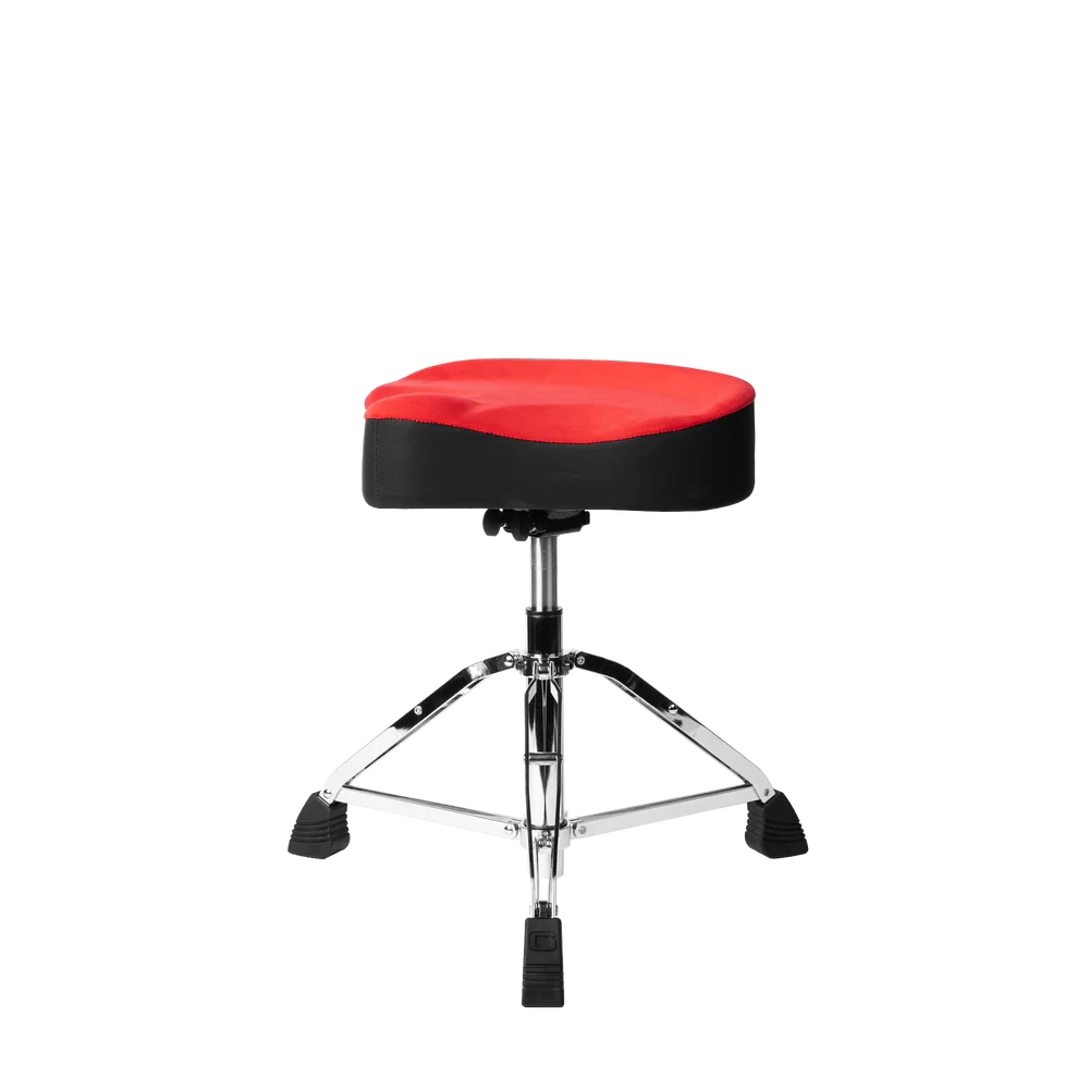 Gator Cases GP-DTH-ASD-RD Air Glide Drum Throne Saddle Seat- Red