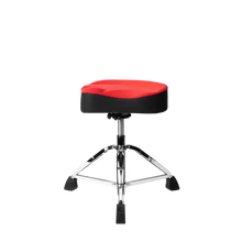 Load image into Gallery viewer, Gator Cases GP-DTH-ASD-RD Air Glide Drum Throne Saddle Seat- Red