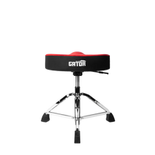 Load image into Gallery viewer, Gator Cases GP-DTH-ASD-RD Air Glide Drum Throne Saddle Seat- Red
