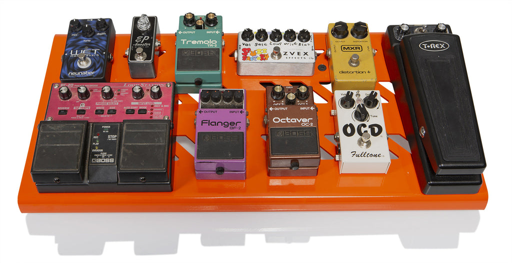 Gator Cases  GPB-BAK-OR Orange Aluminum Pedal Board - Large w/ Carry Bag
