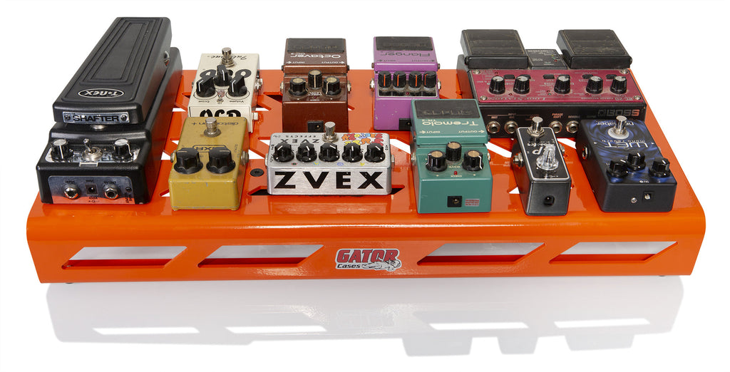 Gator Cases  GPB-BAK-OR Orange Aluminum Pedal Board - Large w/ Carry Bag