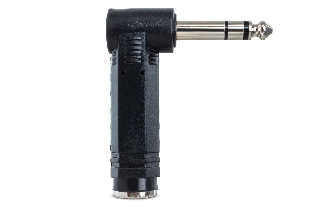 Hosa GPP-273 1/4 inch TRS Female to 1/4 inch TRS Male Right Angle Adapter