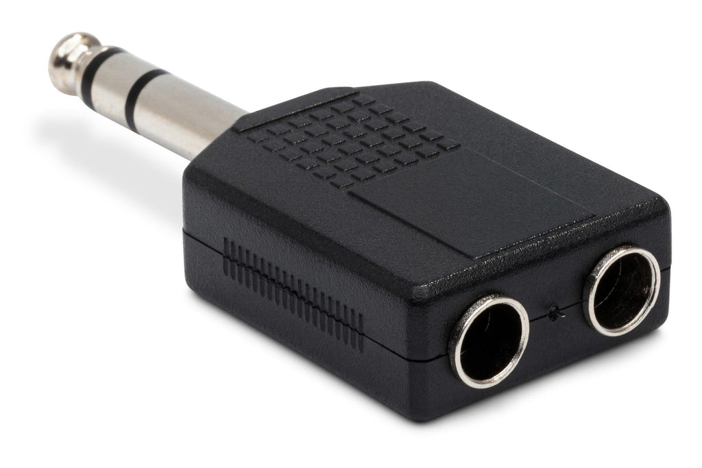 Hosa GPP-359 Dual 1/4" TRS Female to 1/4-inch TRS Male Adapter