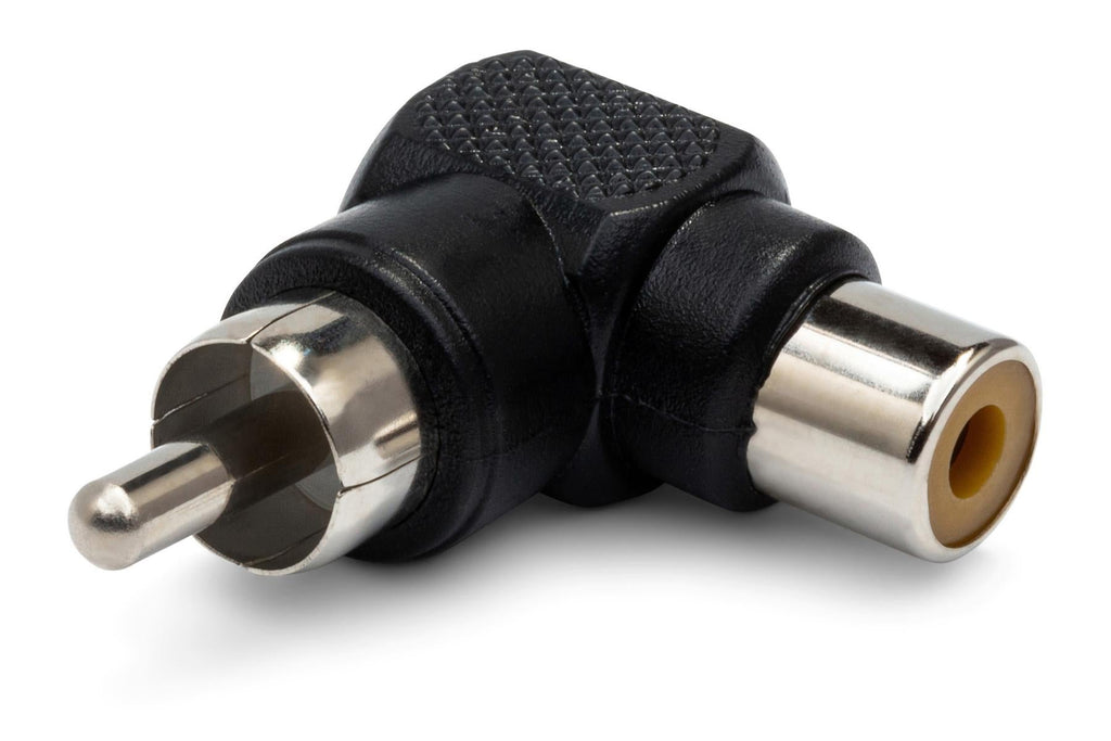 Hosa GRA-259 Right-angle Female RCA to Male RCA Adapters (2-pack)