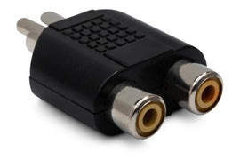 Hosa GRF-398 RCA Male to Dual RCA Female Y Adapter