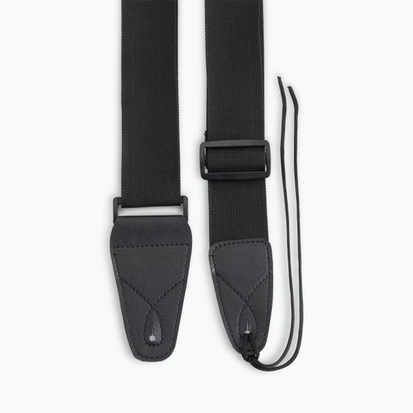 On-Stage GSA10BK Guitar Strap with Leather Ends