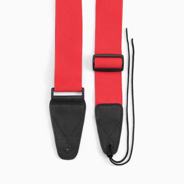 On-Stage GSA10RD Guitar Strap with Leather Ends