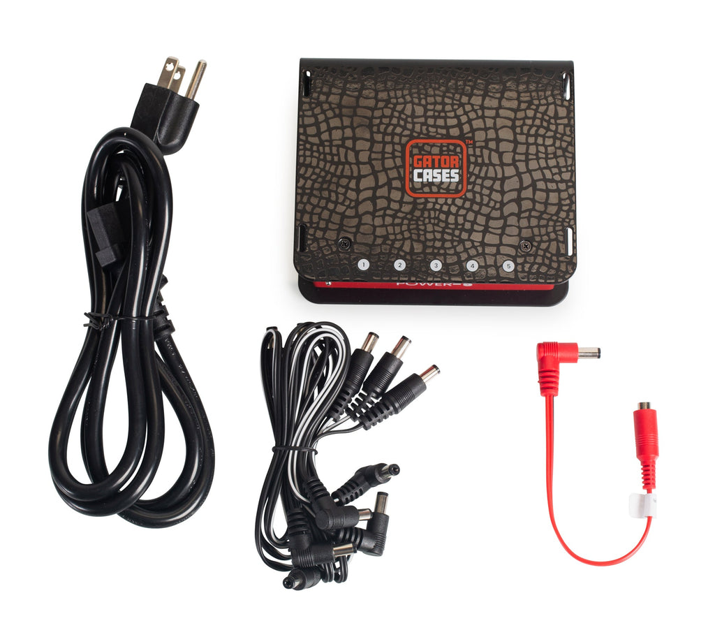 Gator Cases GTR-PWR-5 Pedal Board Power Supply With 5 Isolated Outputs